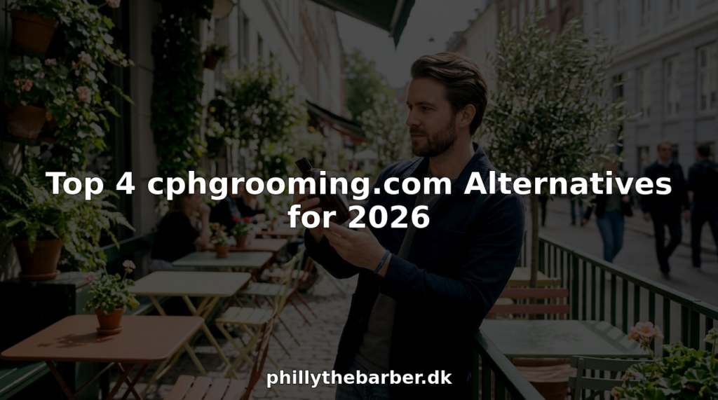 Man browsing grooming products in barbershop
